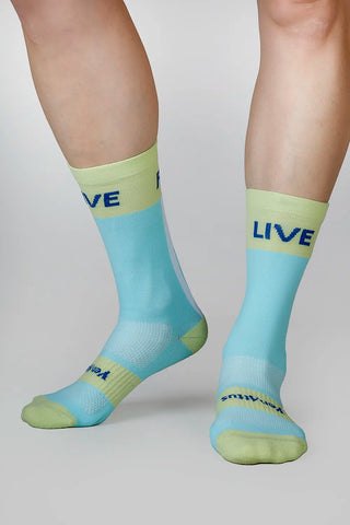 LIBERTAS Running Socks Blue-Green