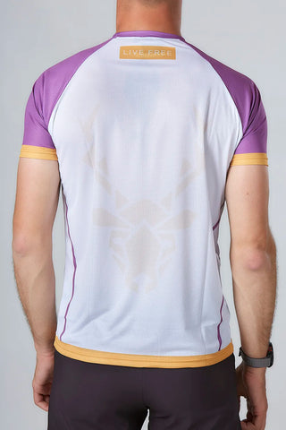 Pro AVUS Technical Running T-Shirt - Purple/Mustard Unisex