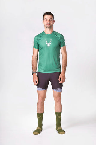 Camiseta técnica Pro HERBA de Running - Verde Unisex