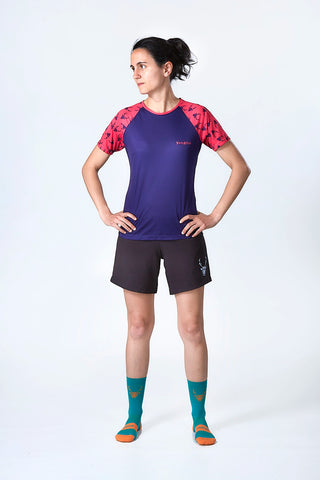 Pro GÜIN-GÜIN Technical Running T-Shirt - Blue/Pink Women