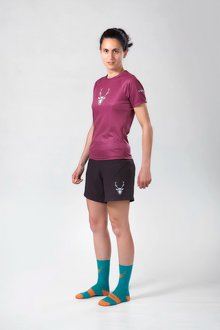 T-shirt Running Pro HERBA - Bordeaux Femme