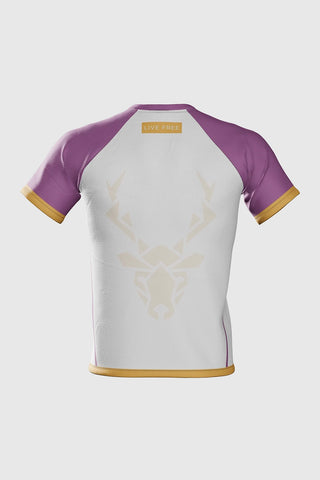 Camiseta técnica Pro AVUS de Running - Morado/Mostaza Unisex