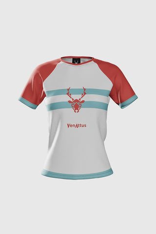 Camiseta técnica Pro AVUS de Running - Rojo/Azul Mujer