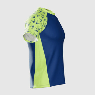 Camiseta técnica Pro GÜIN-GÜIN de Running - Azul/Amarillo Unisex