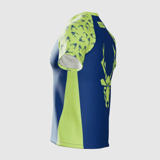 Camiseta técnica Pro GÜIN-GÜIN de Running - Azul/Amarillo Unisex