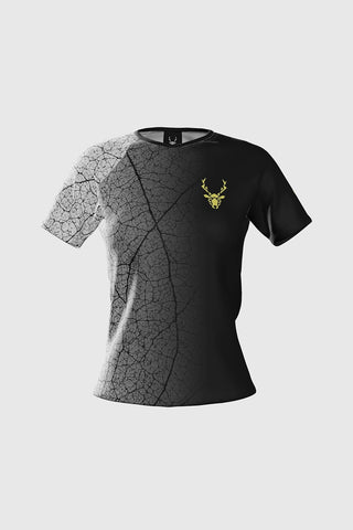 T-shirt de running technique Pro JERGE - Noir et Blanc Femme