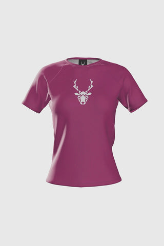 Camiseta técnica Pro HERBA de Running - Burdeos Mujer