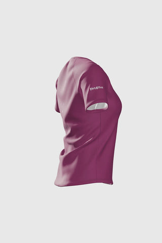 Pro HERBA Technical Running T-Shirt - Burgundy Women