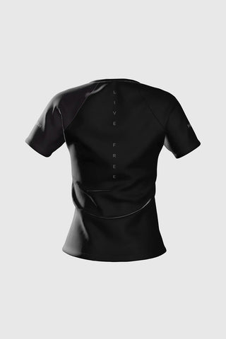 T-shirt de course Pro HERBA - Noir Femme