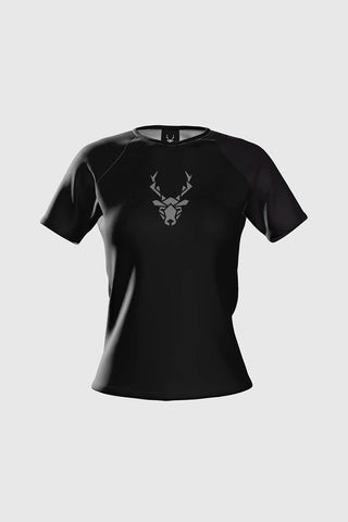 Camiseta técnica Pro HERBA de Running - Negro Mujer