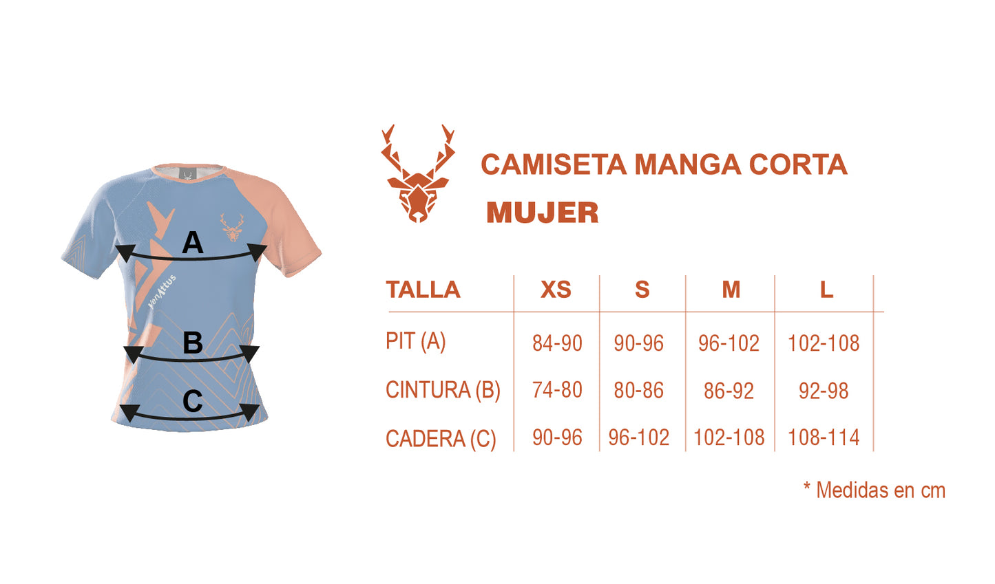 Camiseta técnica Pro JANO de Running - Azul/Naranja Unisex