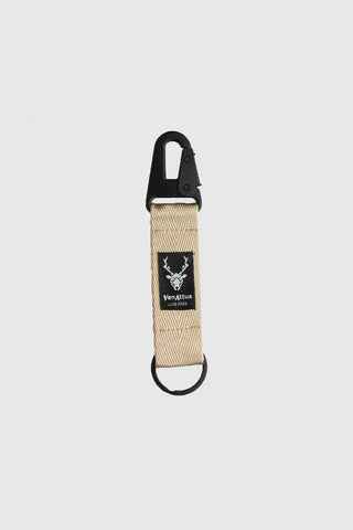 Clavis Beige Carabiner Keychain