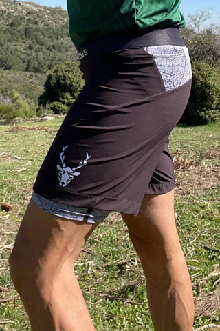 Pantalón corto de Trail Running JERGA - Negro Unisex