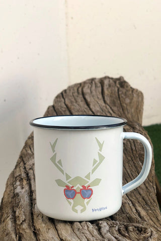 Mug en acier émaillé Apple Rose Venattus