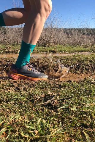 Calcetines de Running MONTE Azul-Naranja