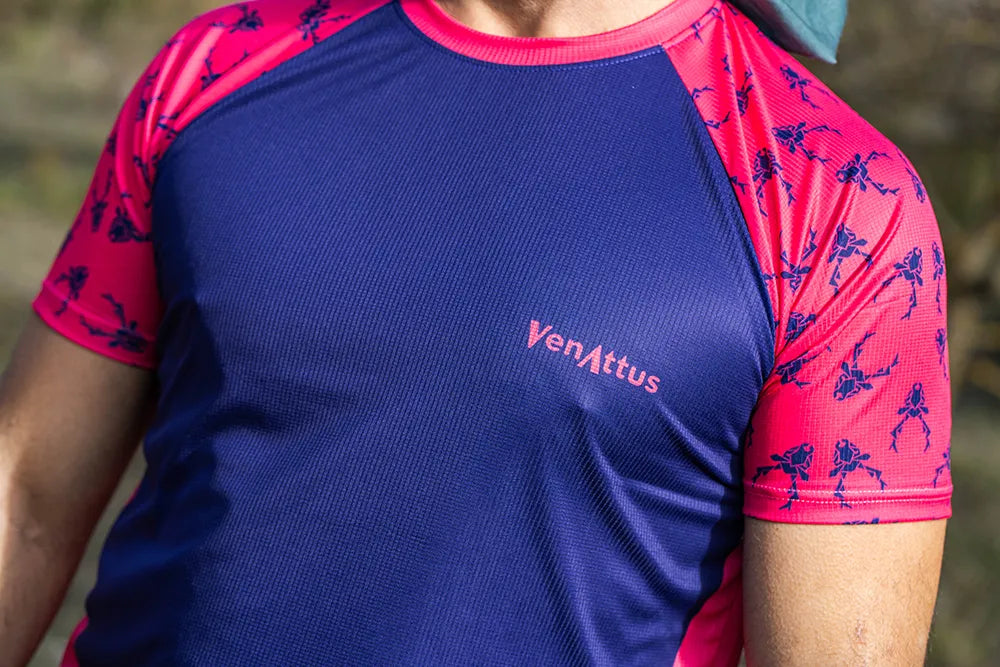 Camiseta Running Pro AVUS Hombre - Rojo/Azul – Venattus